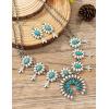 imageTOPACC Western Jewelry for Women White Turquoise Cowgirl Necklace with Boho Earings SetBWhiteTurquoise
