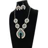 imageTOPACC Western Jewelry for Women White Turquoise Cowgirl Necklace with Boho Earings SetCWhiteTurquoise