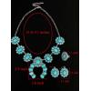 imageTOPACC Western Jewelry for Women White Turquoise Cowgirl Necklace with Boho Earings SetDTurquoise