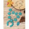 imageTOPACC Western Jewelry for Women White Turquoise Cowgirl Necklace with Boho Earings SetDTurquoise