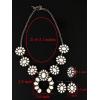 imageTOPACC Western Jewelry for Women White Turquoise Cowgirl Necklace with Boho Earings SetDWhite