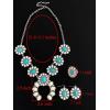imageTOPACC Western Jewelry for Women White Turquoise Cowgirl Necklace with Boho Earings SetDWhiteTurquoise