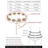 imageTOPACC Western Metal Concho Belt for Women Cowgirl Chain Belts for Dresses Jeans Country Concert OutfitBright Gold179