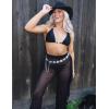 imageTOPACC Western Metal Concho Belt for Women Cowgirl Chain Belts for Dresses Jeans Country Concert OutfitBright Gold32a