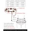imageTOPACC Western Metal Concho Belt for Women Cowgirl Chain Belts for Dresses Jeans Country Concert OutfitBronze271