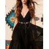 imageTOPACC Western Metal Concho Belt for Women Cowgirl Chain Belts for Dresses Jeans Country Concert OutfitBronze271