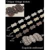 imageTOPACC Western Metal Concho Belt for Women Cowgirl Chain Belts for Dresses Jeans Country Concert OutfitBronze273