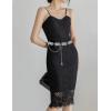 imageTOPACC Western Metal Concho Belt for Women Cowgirl Chain Belts for Dresses Jeans Country Concert OutfitSilver272