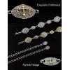imageTOPACC Western Metal Concho Belts for Women Boho Cowgirl Chain Belt for Dresses Jeans Country Concert OutfitAntigold