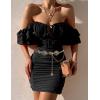 imageTOPACC Western Metal Concho Belts for Women Boho Cowgirl Chain Belt for Dresses Jeans Country Concert OutfitAntigold