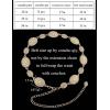 imageTOPACC Western Metal Concho Belts for Women Boho Cowgirl Chain Belt for Dresses Jeans Country Concert OutfitGold