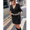 imageTOPACC Western Metal Concho Belts for Women Boho Cowgirl Chain Belt for Dresses Jeans Country Concert OutfitTurquoise