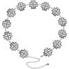 imageTOPACC Concho belts for Women Western Metal Cowgirl Boho Chain Belt for Dresses Jeans Country Concert OutfitCsilver