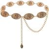 imageTOPACC Cowgirl Belts for Women Western Chain Belt Metal Concho Belt for Dresses Jeans Country Concert OutfitCgold