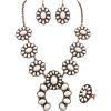 imageTOPACC Western Jewelry for Women White Turquoise Cowgirl Necklace with Boho Earings SetDWhite