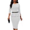 imageTOPACC 2 Pack Waist Belts for Women Fashion Skinny Belt Set for Dresses Pants Business CasualA Brown  Black