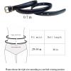 imageTOPACC 2 Pack Waist Belts for Women Fashion Skinny Belt Set for Dresses Pants Business CasualB Brown  Black