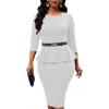 imageTOPACC 2 Pack Waist Belts for Women Fashion Skinny Belt Set for Dresses Pants Business CasualC Brown  Black