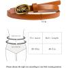 imageTOPACC 2 Pack Waist Belts for Women Fashion Skinny Belt Set for Dresses Pants Business CasualE Brown  Black