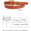 imageTOPACC 2 Pack Waist Belts for Women Fashion Skinny Belt Set for Dresses Pants Business CasualG Brown  Black