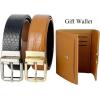 imageTOPACC 2 Pack Waist Belts for Women Fashion Skinny Belt Set for Dresses Pants Business CasualH Brown  Black