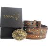 imageTOPACC Cowboy Belt for Men Women Western Country Cowgirl Belt for Jeans Pants Rodeo OutfitD Brown