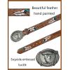imageTOPACC Cowboy Belts for Men Women with Western Cross Buckle Cowgirl Country Belt for Jeans PantsC Brown