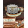 imageTOPACC Cowboy Belts for Men Women with Western Cross Buckle Cowgirl Country Belt for Jeans PantsF Brown