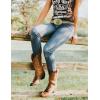 imageTOPACC Cowboy Belts for Men Women with Western Cross Buckle Cowgirl Country Belt for Jeans PantsG Brown