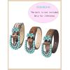imageTOPACC Turquoise Belt Buckle for Women Western Cowgirl Cowboy Rodeo Buckle 15 InchesTurquoise