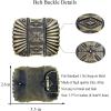 imageTOPACC Western Belt Buckle Cowboy Vintage Cowgirl Belt Buckle 15 in Novelty for Men WomenBronze