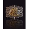 imageTOPACC Western Belt Buckle Cowboy Vintage Cowgirl Belt Buckle 15 in Novelty for Men WomenSilverbronze