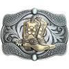 imageTOPACC Western Belt Buckle Cowboy Vintage Cowgirl Belt Buckle 15 in Novelty for Men WomenSilverbronze