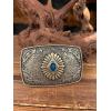 imageTOPACC Western Belt Buckle Cowboy Vintage Cowgirl Belt Buckle 15 in Novelty for Men WomenTurquoise Blue