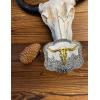 imageTOPACC Western Belt Buckle for Men Women Cowboy Cowgirl Rodeo Buckle 15 Inches Novelty Belt BuckleGold