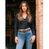imageTOPACC Western Belts for Women Men Cowboy Cowgirl Belt for Jeans Pants Country Concert Outfit RodeoDark Brown