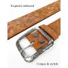 imageTOPACC Western Belts for Women Men Cowboy Cowgirl Belt for Jeans Pants Country Concert Outfit RodeoLight Brown