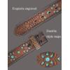 imageTOPACC Western Belts for Women Men Cowboy Cowgirl Belt for Jeans Pants Country Concert Outfit RodeoTurquoise