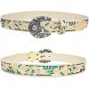 imageTOPACC Western Belts for Women Men Cowgirl Cowboy Country Belts with Buckles for Jeans Pants RodeoBeige
