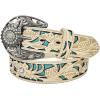 imageTOPACC Western Belts for Women Men Cowgirl Cowboy Country Belts with Buckles for Jeans Pants RodeoBeige