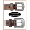 imageTOPACC Western Belts for Women Men Cowgirl Cowboy Country Belts with Buckles for Jeans Pants RodeoEturquoise