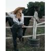 imageTOPACC Western Belts for Women Men Cowgirl Cowboy Country Belts with Buckles for Jeans Pants RodeoFblue