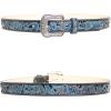 imageTOPACC Western Belts for Women Men Cowgirl Cowboy Country Belts with Buckles for Jeans Pants RodeoFblue