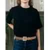imageTOPACC Western Belts for Women Men Cowgirl Cowboy Country Belts with Buckles for Jeans Pants RodeoGbrown