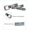 imageTOPACC Western Belts for Women Men Cowgirl Cowboy Country Belts with Buckles for Jeans Pants RodeoHsilver