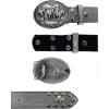 imageTOPACC Western Belts for Women Men Cowgirl Cowboy Country Belts with Buckles for Jeans Pants RodeoNsilver