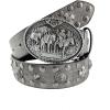 imageTOPACC Western Belts for Women Men Cowgirl Cowboy Country Belts with Buckles for Jeans Pants RodeoNsilver