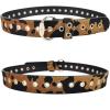 imageTOPACC Western Belts for Women Men Cowgirl Cowboy Country Belts with Buckles for Jeans Pants RodeoObrown