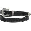 imageTOPACC Western Fashion Cowgirl Cowboy belts for Girls Women Boys Jeans Pants DressesBlack