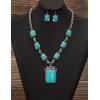 imageTOPACC Western Turquoise Necklace and Earring Sets for Women Cowgirl AccessoriesETurquoise